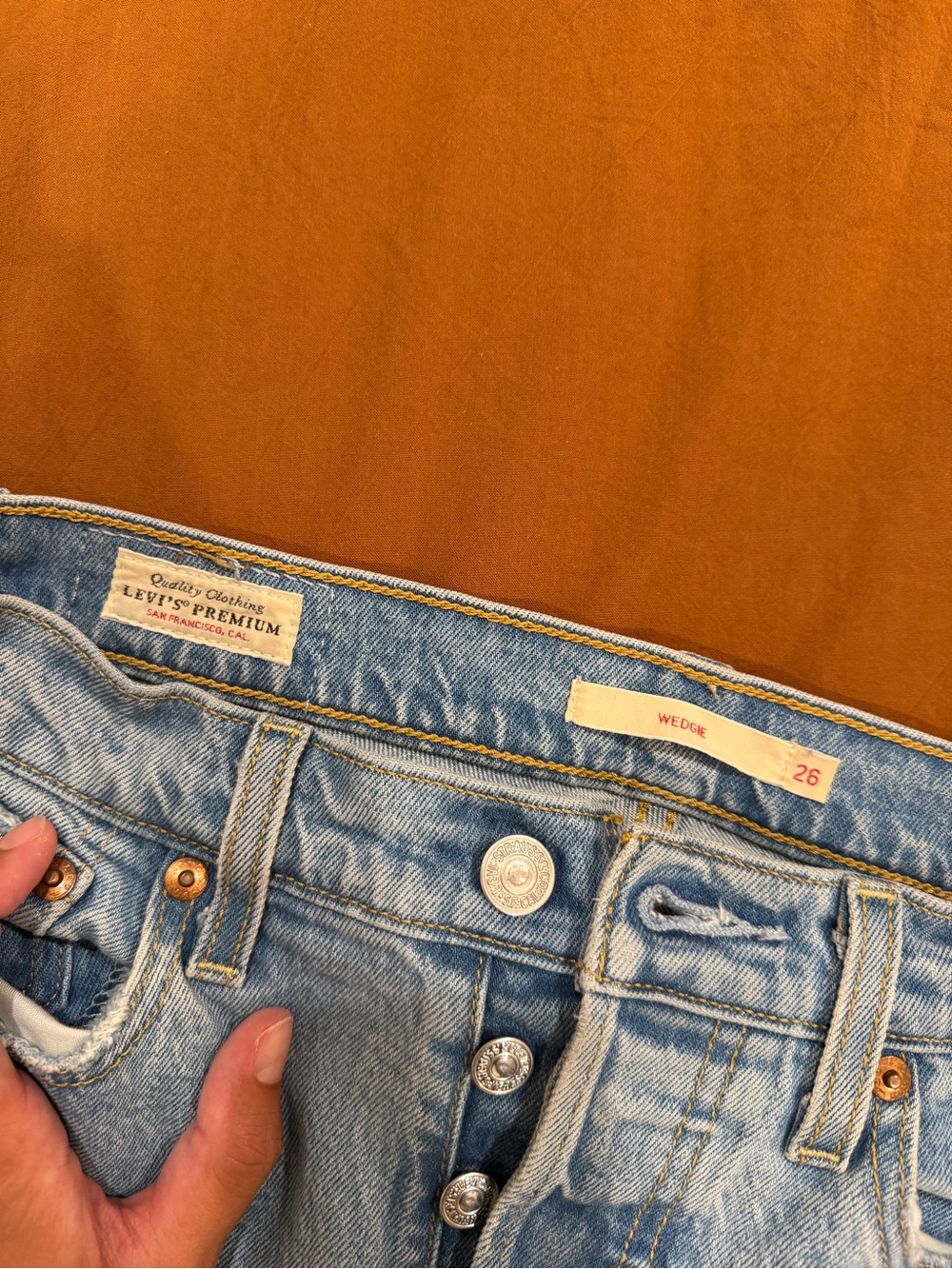 Levi's Light Blue High-Rise Cropped Slim Jeans